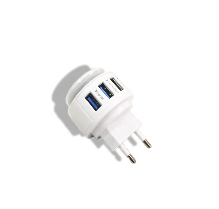 Горячая Распродажа светодиодная Сенсорная лампа с USB портом зарядное устройство для мобильного телефона 2 порта USB портативные зарядные устройства для путешествий двойной USB настенные зарядные устройства