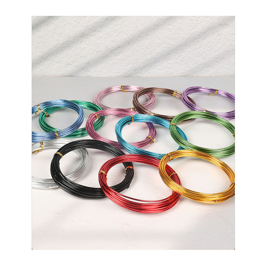 1mm/1.5mm/2mm Colorful Soft Aluminum Craft Wire DIY Jewelry Making Aluminum Wire Bonsai Training Wire
