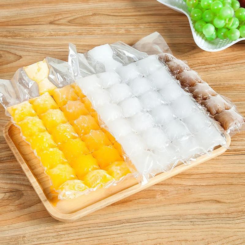 Поднос для льда с крышкой и корзиной, Силиконовый поднос для льда для морозильной камеры, поставляется с емкостью и крышкой для льда