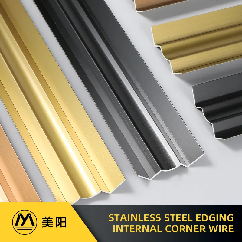 Skirting Board 304 Stainless Steel Skirting Board Decorative Gold Stainless Steel Skirting Board Ceramic Tile Edge Decorative Line