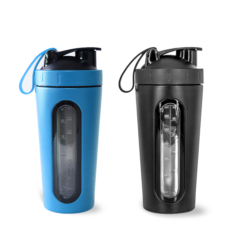 Factory Custom logo Stainless Steel Milkshake Cup 25oz Sports Bottle Gym Protein Shaker Bottle