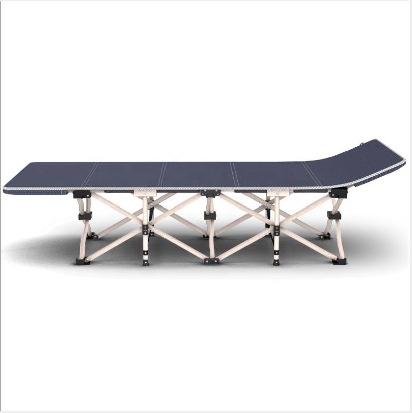 YH- Trendy Office nap bed medical care folding guest bed reclining chair camping cot with Mattress Metal For Patio