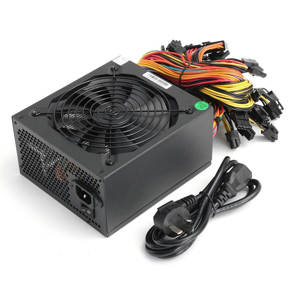 Блок питания ATX 1600W 1800W 2000W PSU 90 Plug PSU машина поддерживает 8GPU графическую карту
