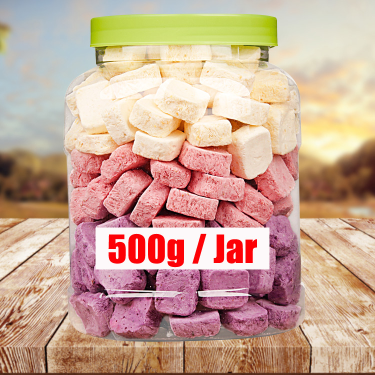 OEM wholesale 500g jar VF Freeze-dried yogurt snacks