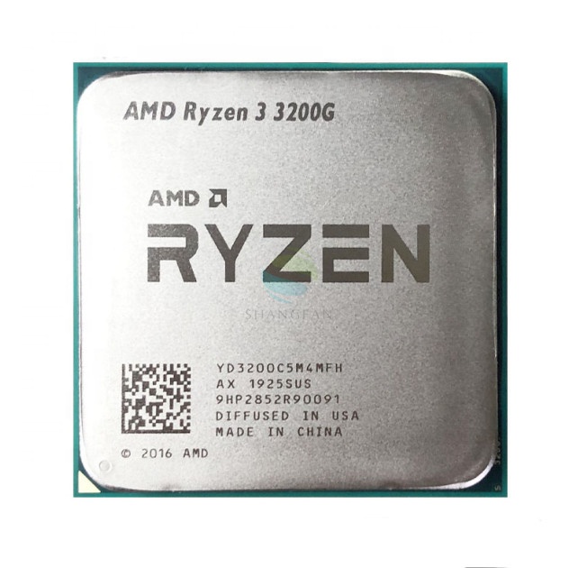 Для R3 3200G R3 3200G 3,6 ГГц Quad-Core Quad-нить 65 Вт Процессор Количество ядер процессора L3 = и формирующая листы для кровли 4 м YD3400C5M4MFH гнездо AM4 б/у