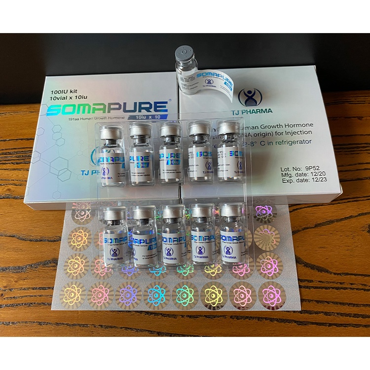 WRD 80 Custom Hologram Steroid Injection 10x3ml Vial Label Box and Tray for Pharmaceutical Bottle