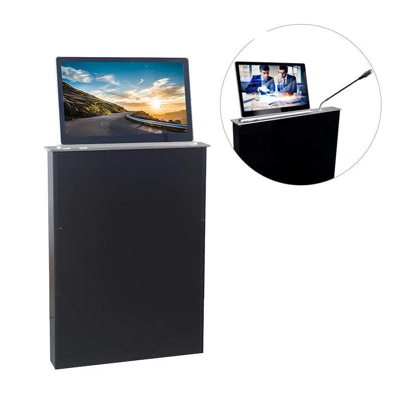 motorized lift monitor 15.6-21 inches lcd monitor flip up lift mechanism tv lift mechanism motorized
