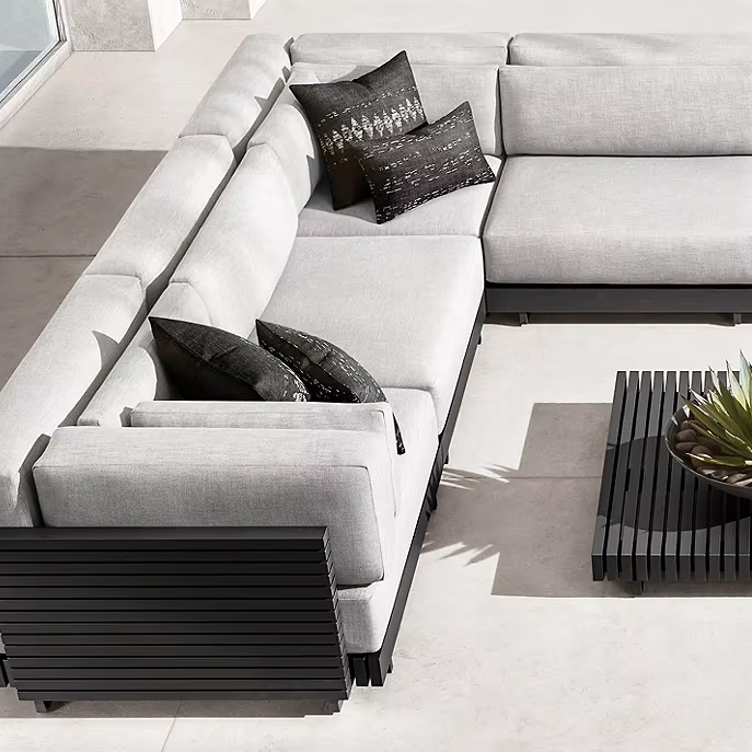 All Weather Aluminum Outdoor Sectional Garden Furniture Sofa Set Outdoor Patio Furniture Sets