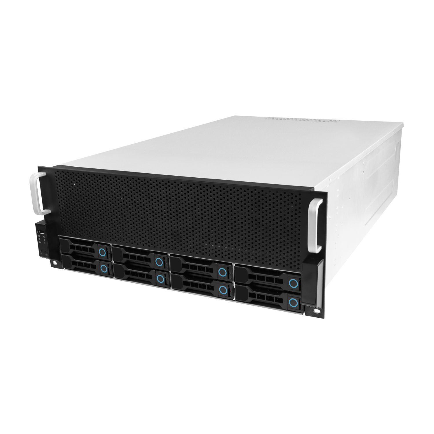 4u 8 секций Hotswap корпус 4 gpu nas 8 hdd корпус сервера
