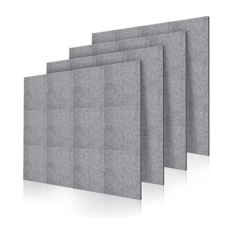 Акустическая панель 16x12x0,5 дюймов, 6 упаковок, плотная Толстая звукоизоляция и звукопоглощающие стеновые панели