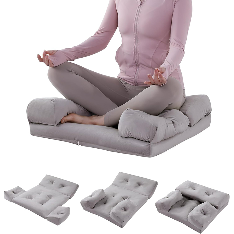 Hot selling yoga meditation mat set with soft cushion for meditation, single person rest, and cushion