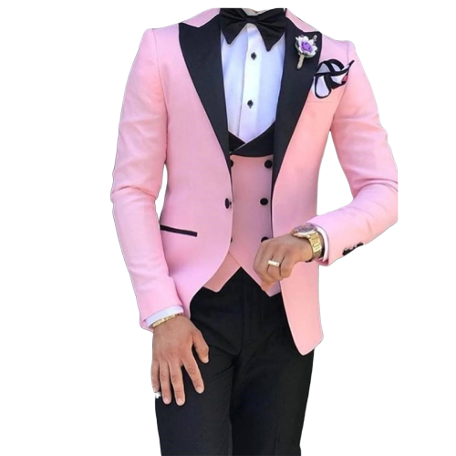 Fashion Gentleman Slim Fit Blazer Suits double breasted 3 piece Men suit Slim Fit Blazer Groom Tuxedo Wedding Prom Suits