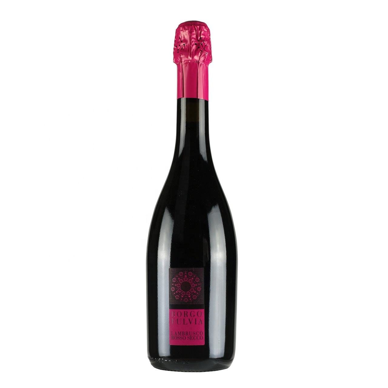 Italian red wine Lambrusco Rosso Secco Emilia IGT Borgofulvia 750ml for wholesale export