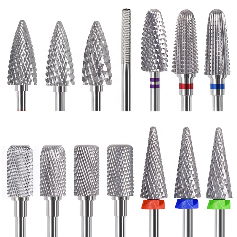 Tungsten Nail Drill Bit 3/32 Electric Cuticle Clean Burr Remove Gel Tool Manicure Accessories tungsten Carbide Nail Drill Bit