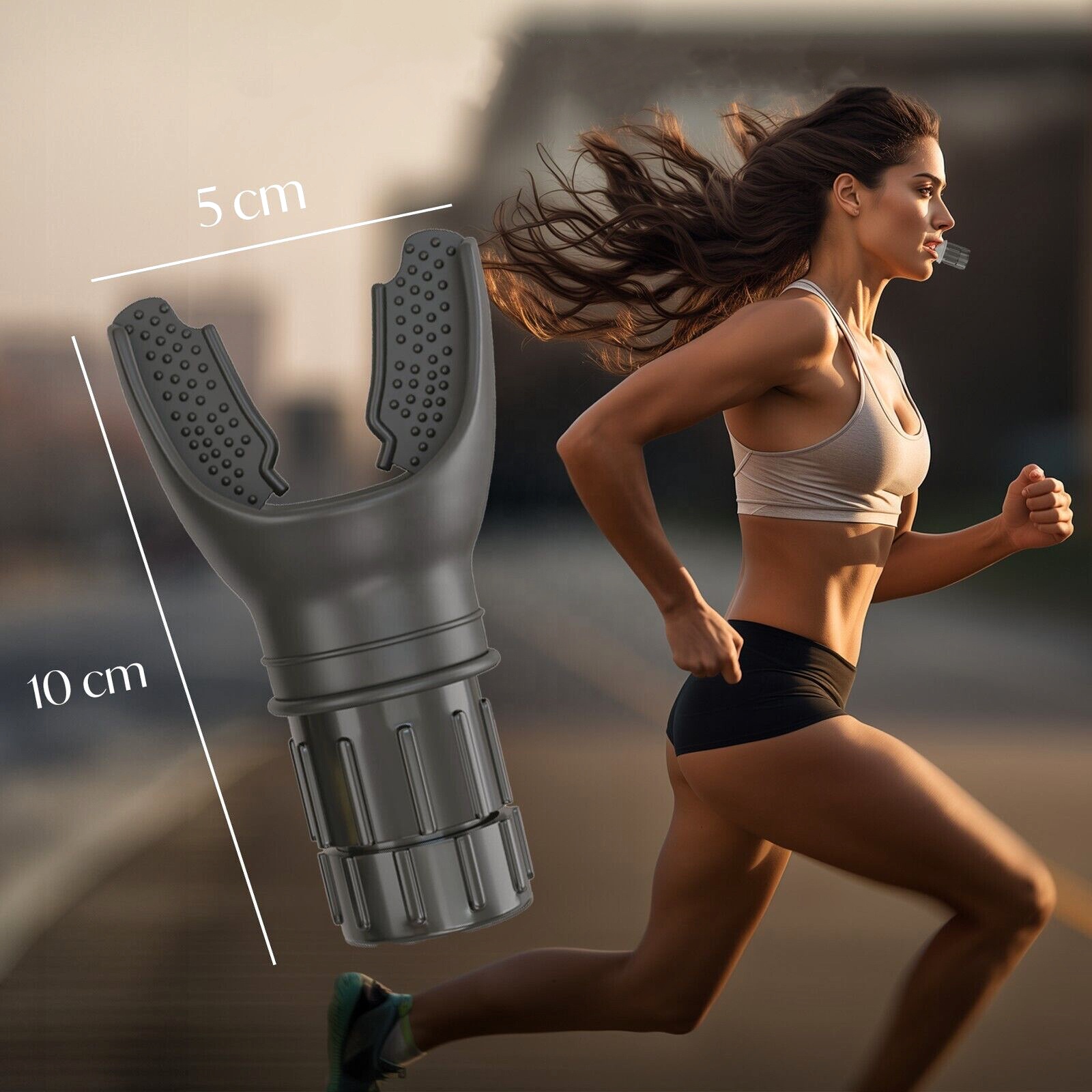 2024 Breathing Exercise Device For Lungs Food-grade Silicone Lung Breath Trainer Adjustable Levels Respiratory Lungs Exerciser
