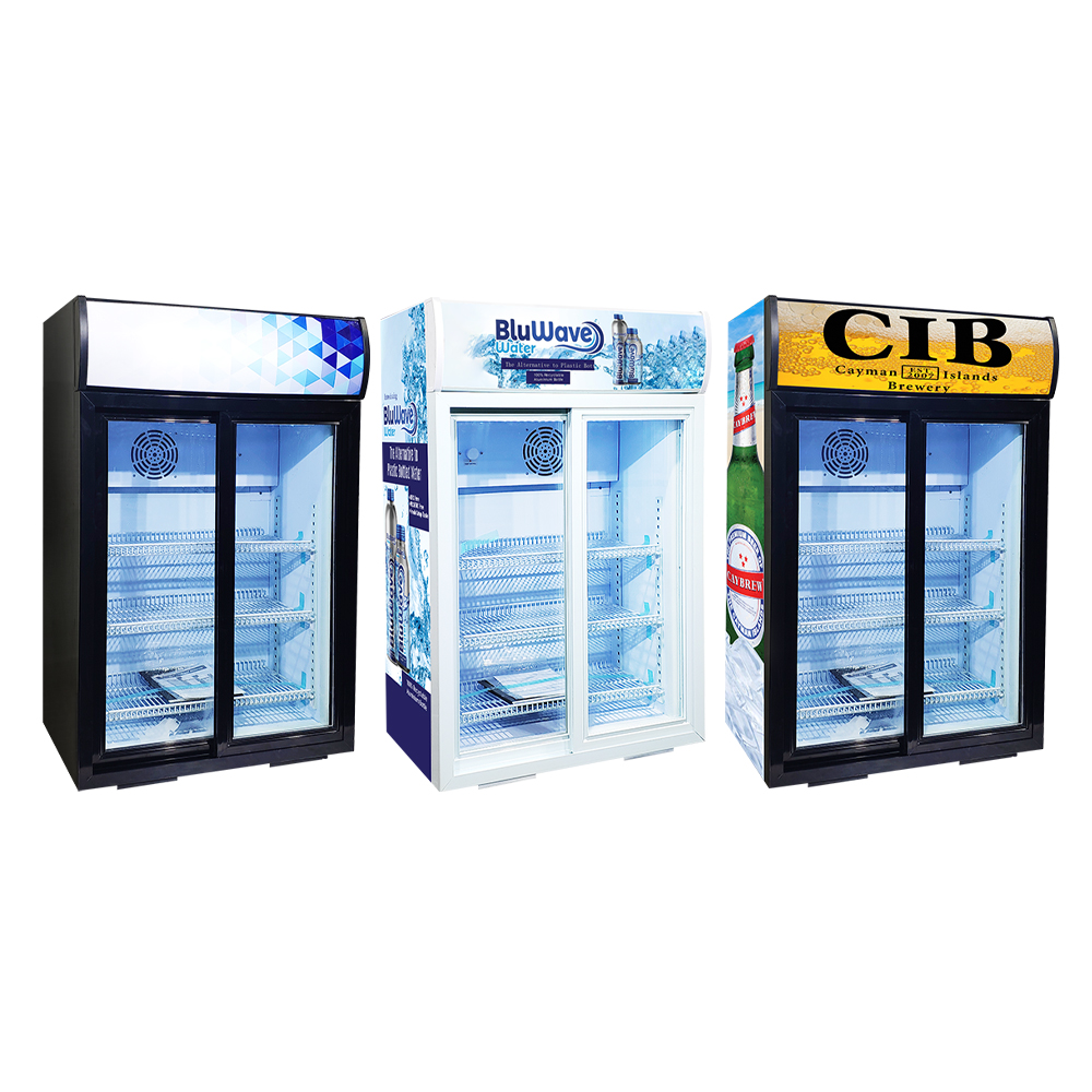 Meisda SC105L 105L коммерческий холодильник с двумя стеклянными дверцами для супермаркетов