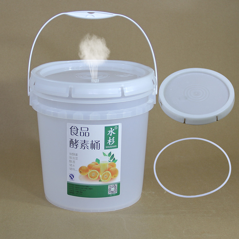 5L 10L 20L portable empty Beer plastic bottle brewing fermentation tank food storage container With Lid and Printing logo