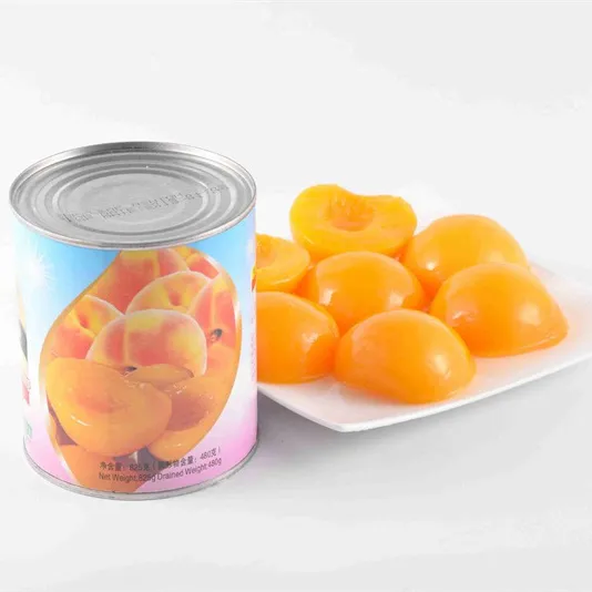High quality canned yellow peaches in halves for sale