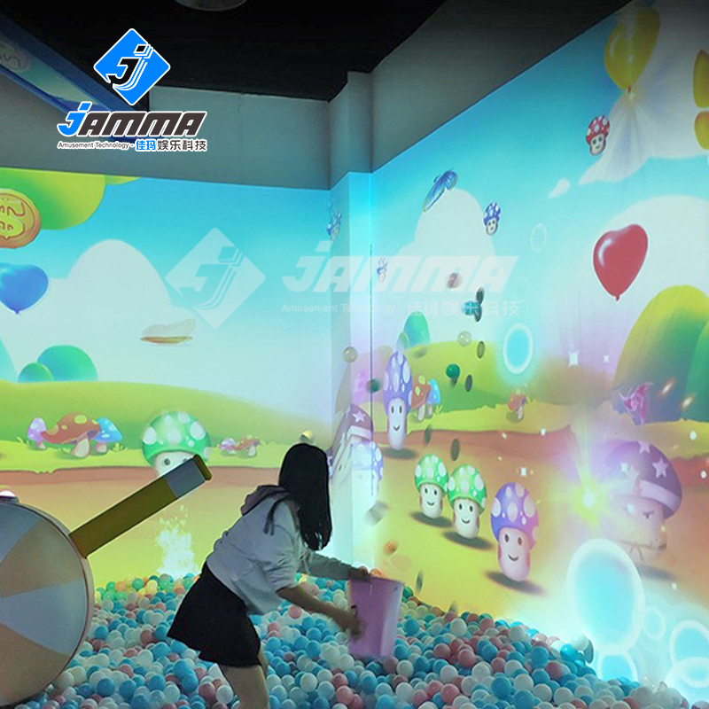 AR interactive projection projector sensor equipment wall interactive projection games for amusement park rides