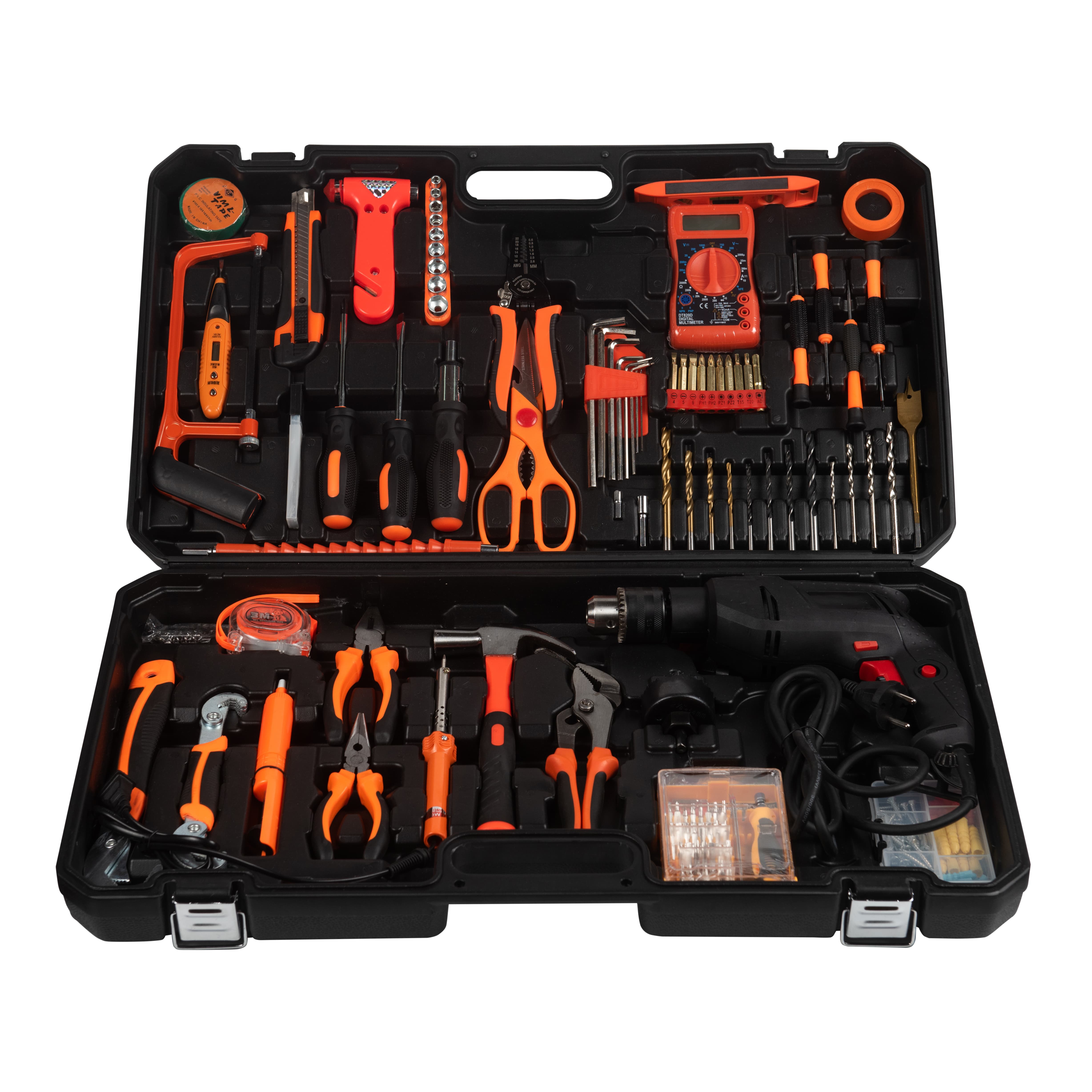 High quality electrician combined tool kits tool sets with impact drill