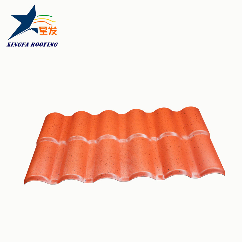 Plastic synthetic resin fire resistant ASA PVC Roma roof tile