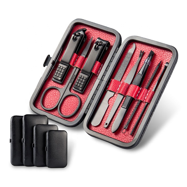 8 PCS In 1 Manicure Sets Professional Manicure Tools Manicure Gift Kits Include Nail File Nail Clipper and Acne Needle