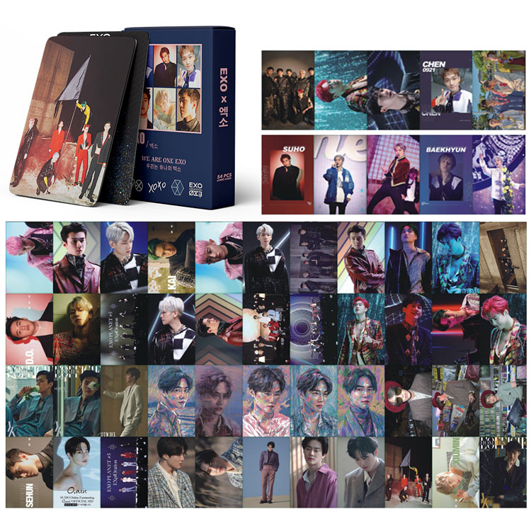 Kpop photocard оптом KPOP NCT MAMAMOO LOMO карты для детей Stray SuperM двойные фото карты красный бархат TXT EXO 54 шт. фотокарты