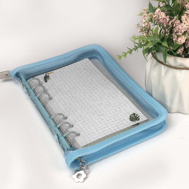 A5 A6 A8 B5 PVC Loose-leaf Folder 6 Ring Binder Notebook Diary Planner Office Student Stationery Office Supplies