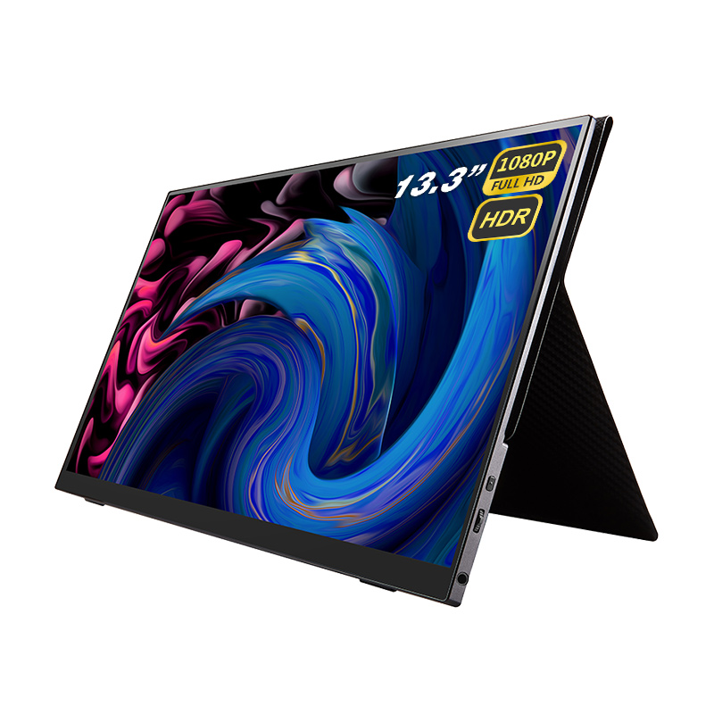 Улучшенный 2021 дюймовый 13,3 P FHD HDR FreeSync тонкий USB-C портативный дисплей с подставкой Type-C Mini HDMI колонки для ноутбука 1080