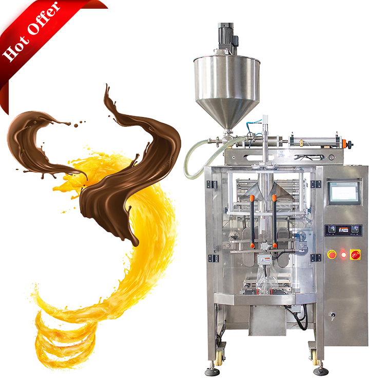 Automatic Vertical Barbeque Tomato Paste Sauce Ketchup Packaging Machine