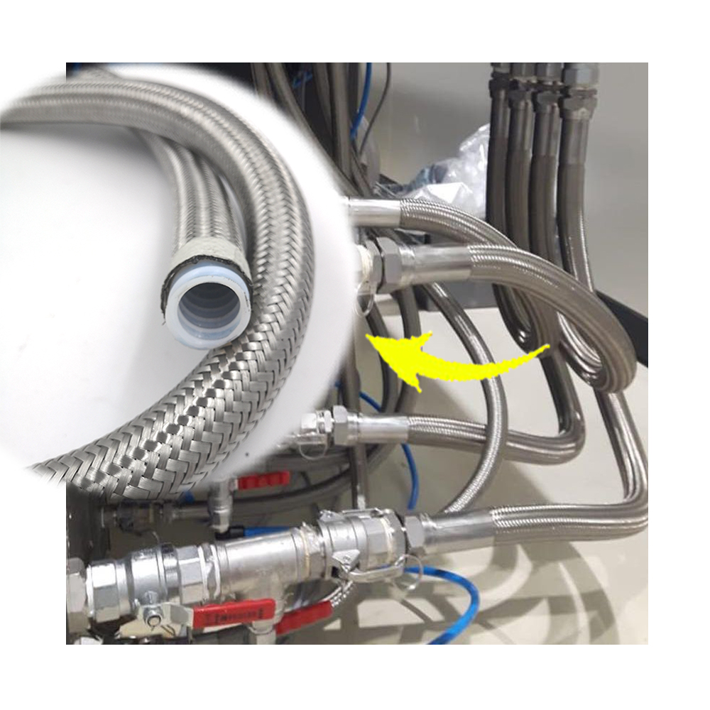 Высокое качество/гибкий из нержавеющей стали плетеный PTFE шланг