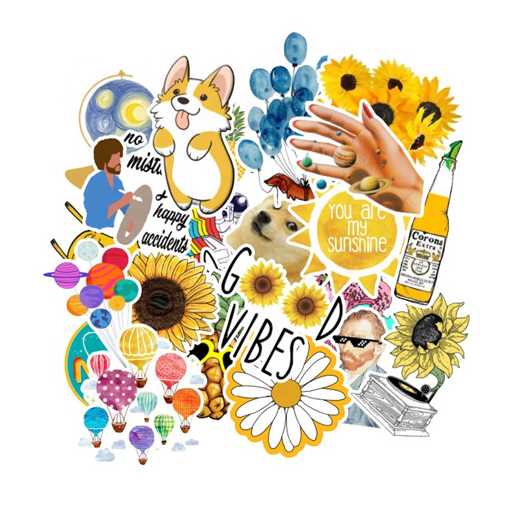 Custom Printing Waterproof Adhesive Vinyl PVC Sticker Sheet