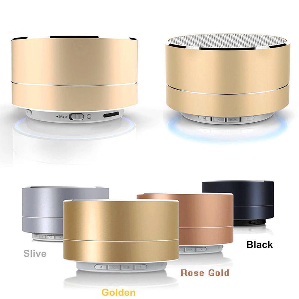 Best metal portable wireless bluetooth speaker A10 with Mic TF card FM radio AUX for phone