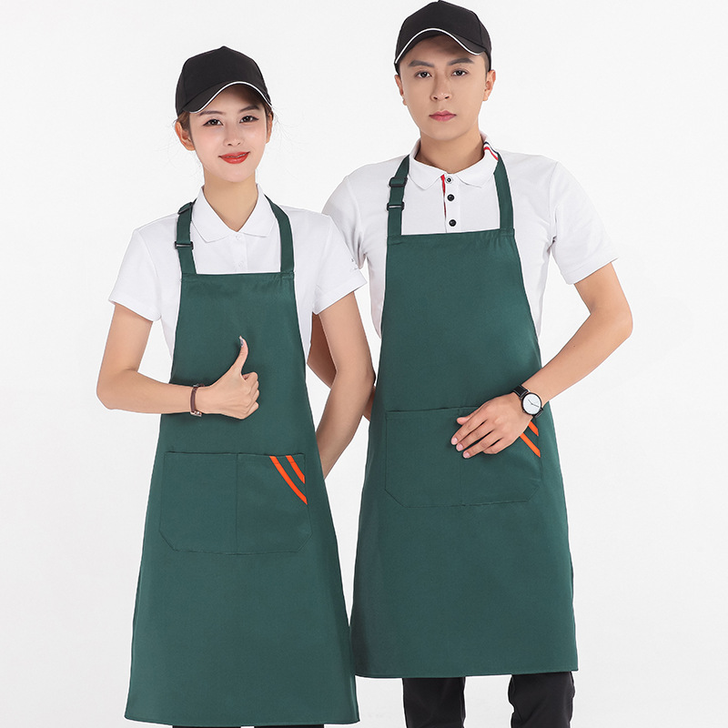 OEM ODM hot sale Wholesale Cotton Cheap Kitchen Uniform Men and Women chef apron