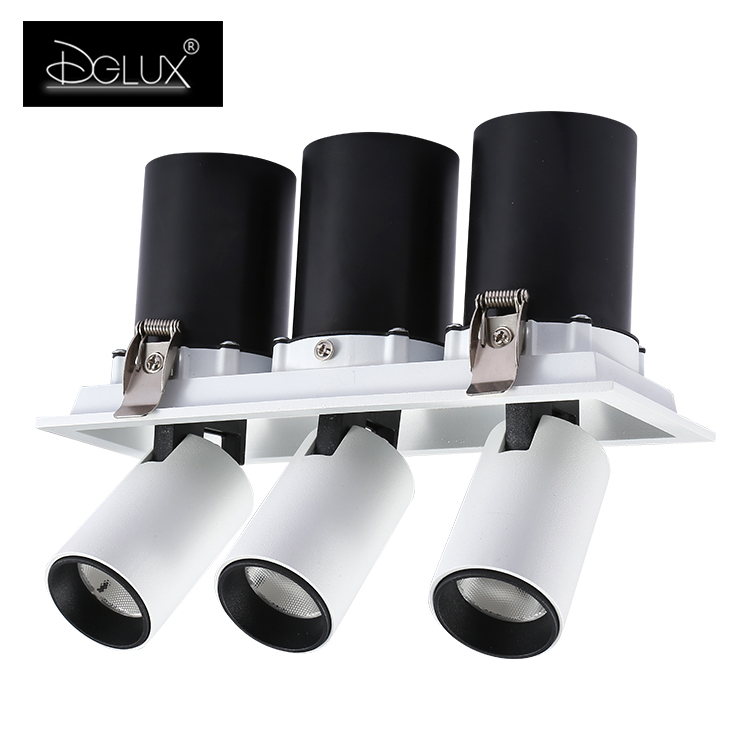 DGLUX оптовая цена CE RoHS Алюминиевый COB 3*7 Вт встраиваемый потолочный точечный светодиодный светильник
