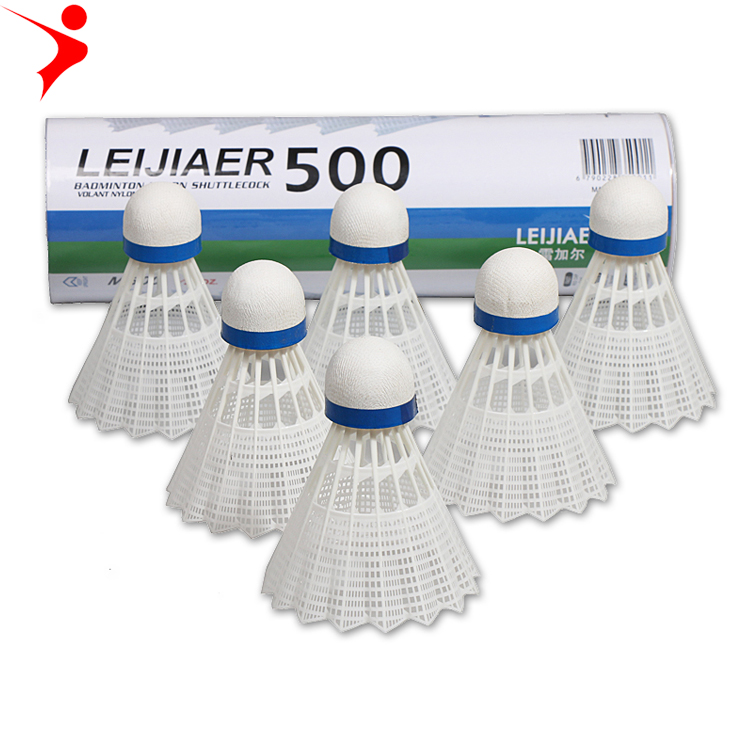 LEIJIAER500 6 шт./компл. нейлон бадминтон FeatherOutdoor Спорт бадминтон АКСЕССУАРЫ Прочный бадминтон волан