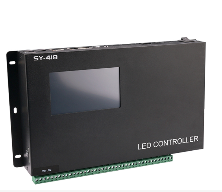 SY-418-B2 Сенсорный Музыкальный контроллер с сенсорным экраном DMX на SPI AC100V- 240V 8 каналов DMX512 программируемый цифровой светодиодный контроллер