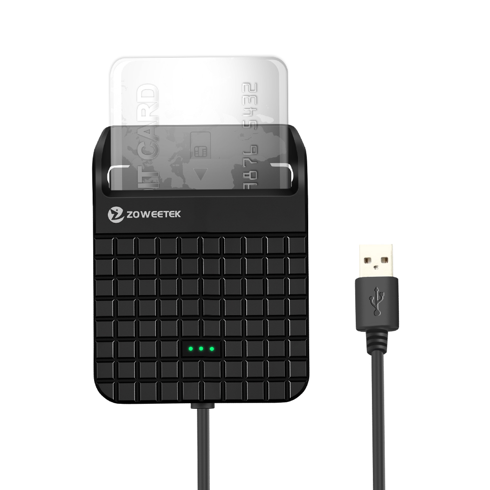 Кардридер Zoweetek Military cvc совместим с Windows, Mac, MacBook Pro, Chromebook