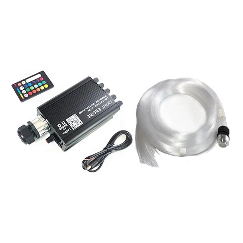 12v 16 Вт мобильное приложение RGBW Двигатель Небольшого рабочего объёма с падающая звезда эффект, в том числе 0,75 мм 600 шт. 3 м/шт. волоконно-оптический комплект