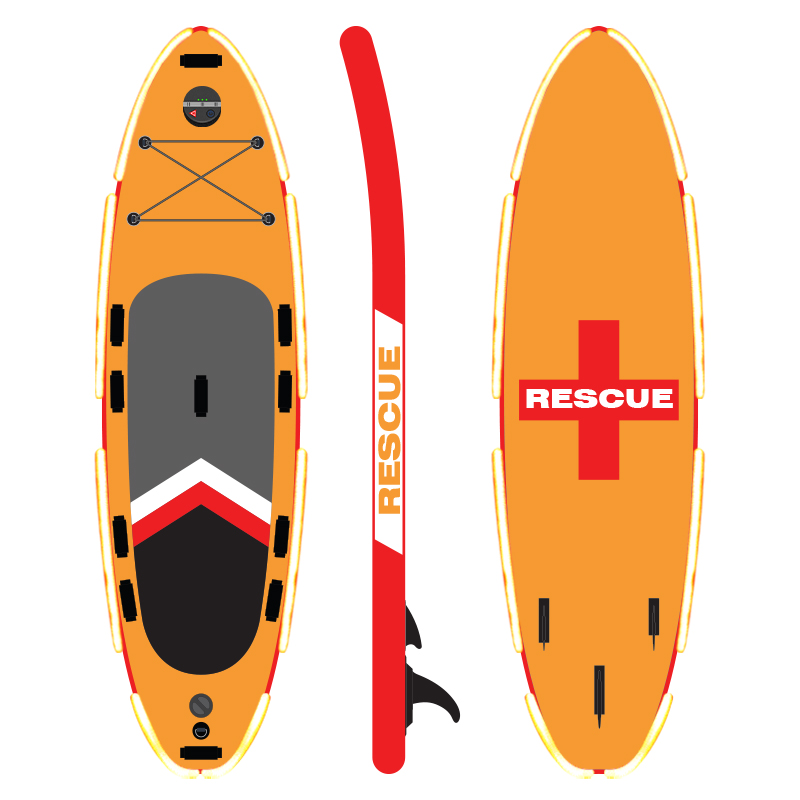 WINNOVATE2089 High Quality Lifeguard Rescue Board Inflatable Sup Stand Up Paddle Board For Water Rescue