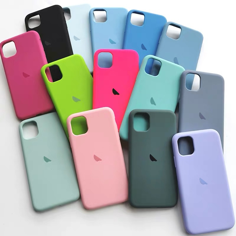 Оригинальный силиконовый чехол без логотипа для iPhone 12 Pro x xr xs max protect