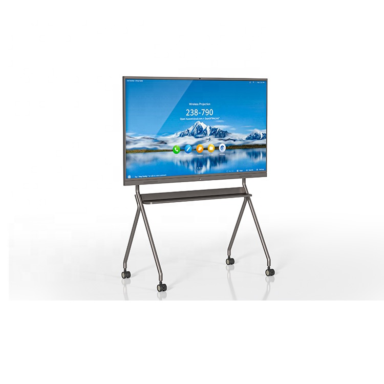 China manufacture Stand Electronic 65 75 85 100inch All in One Touch LCD Digital Signage Interactive Whiteboard For School Teach