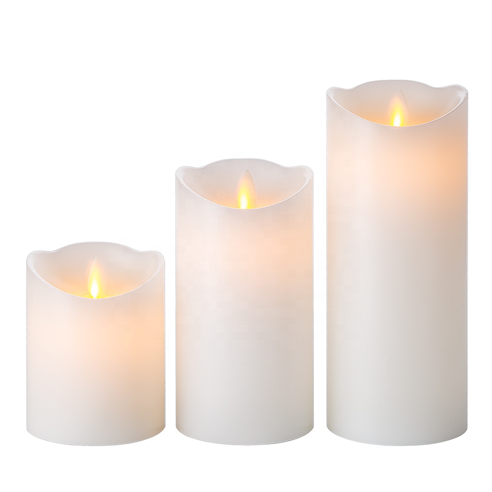 Moving flame smooth D8 H10 H15 H19.5 столб помахал белой батареей моделирование дистанционного таймера 2 4 6 8 часов светодиодные восковые свечи