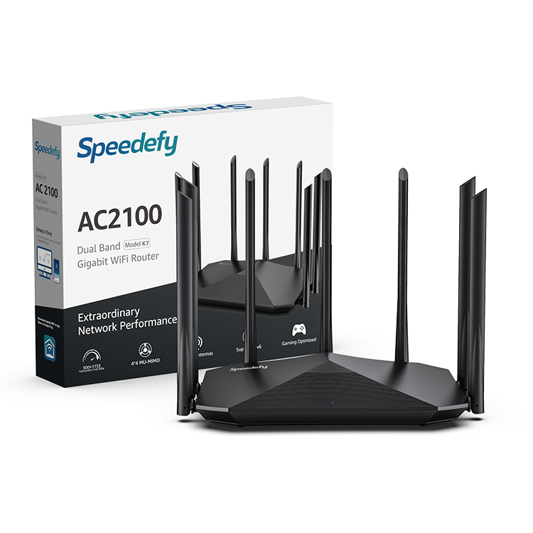 Multifunctional and high performance AC2100 Dual-band Gigabit WiFi Router