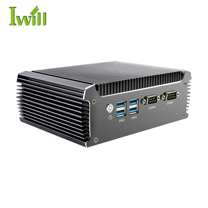 Тонкий клиент безвентиляторный мини-ПК Intel Core i5-5200U Dual core dual ethernet процессор Мини безвентиляторный промышленный компьютер