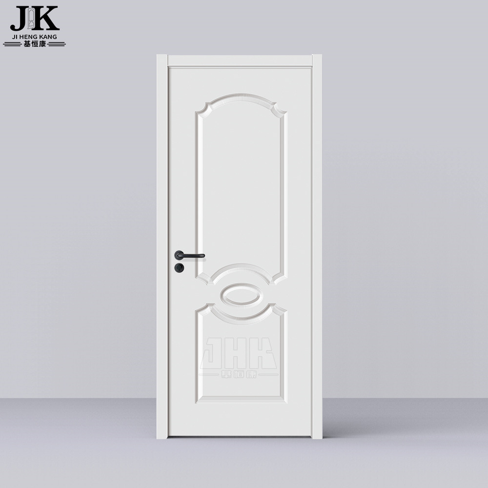 JHK-007 однотонные белые межкомнатные двери, деревянные противопожарные двери для дизайна дома