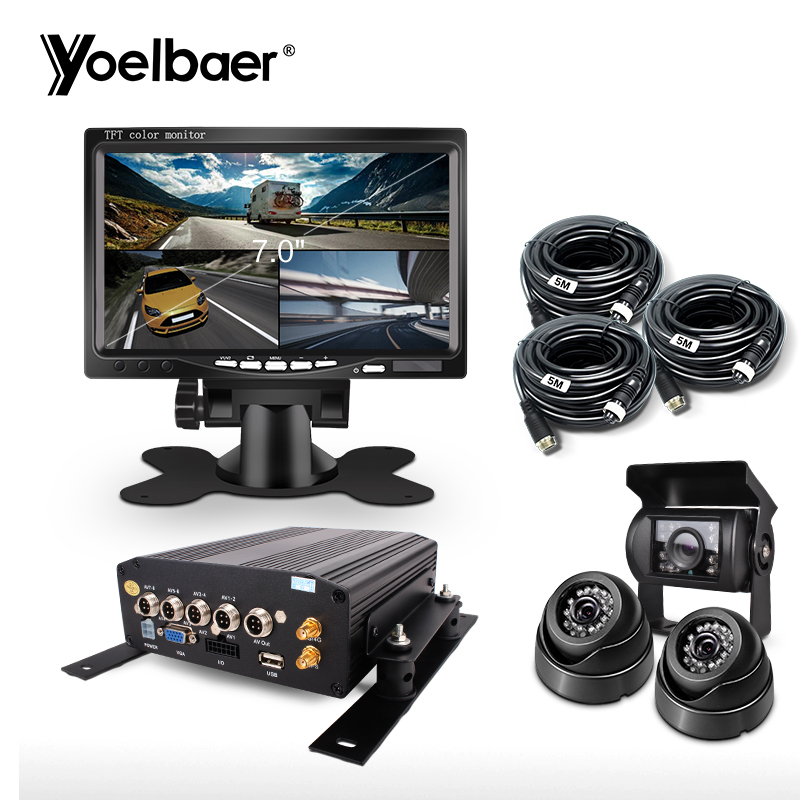4CH HDD MDVR H.264 4G GPS DVR 720P 1080P система видеонаблюдения для грузовиков