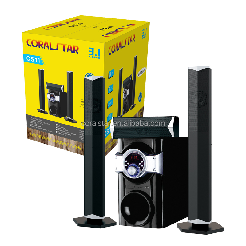 3,1 сабвуфер динамик USB SD FM DVD система домашнего кинотеатра Coralstar CS11