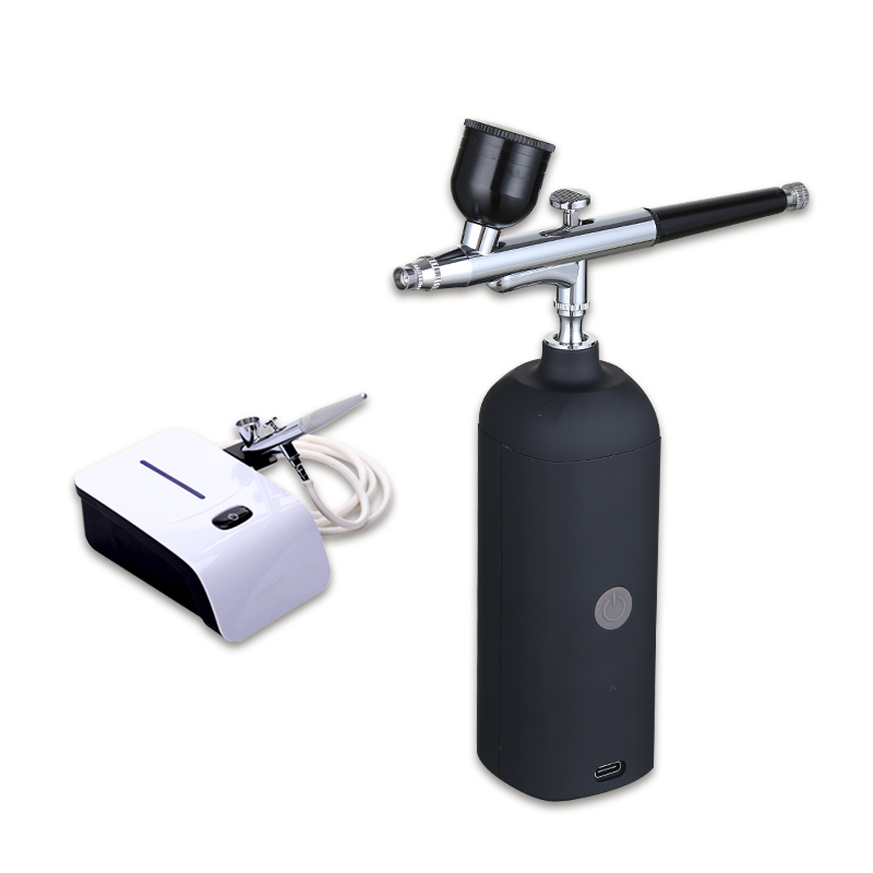cheap cordless handheld portable nail art makeup airbrush rechargeable dual action airbrush kit