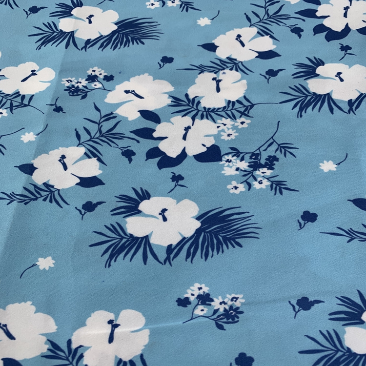 Recycle Polyester Digital Printed Fabric Peach Skin Fabric for beach short